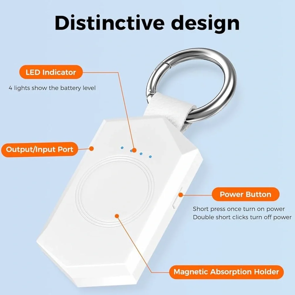 Portable Apple Watch Charger Keychain